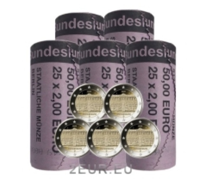 Germany 2 euro roll UNC 2020 - Palace in Potsdam - ADFGJ