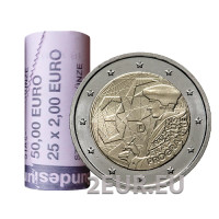 Saksamaa 2 eurot rulli UNC 2022 – 35 aastat Erasmuse programmi - J