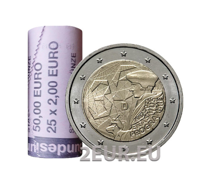 Germany 2 euro roll UNC 2022 - 35 Years of the Erasmus Programme - A