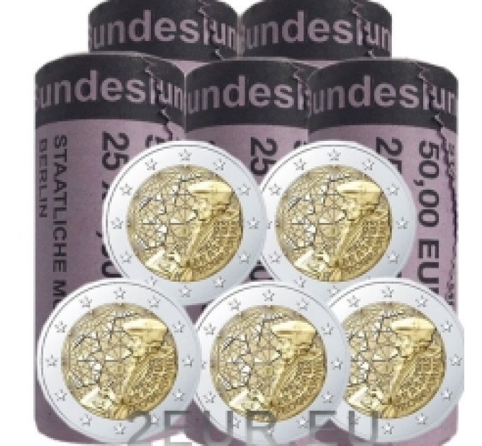 Germany 2 euro roll UNC 2022 - 35 Years of the Erasmus Programme - ADFGJ