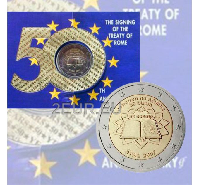 Ireland 2 euro BU 2007 - Treaty of Rome