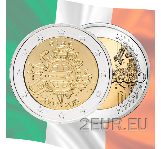 Ireland 2 euro UNC 2012 - 10 Years of Euro Cash