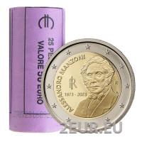 Itaalia 2 euro UNC rull 2023 – Alessandro Manzoni surma 150. aastapäev