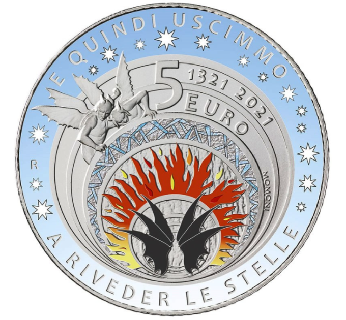 Italy 5 euro Silver PROOF 2021 - 700th Anniversary of the Death of Dante Alighieri