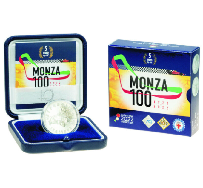Italy 5 euro Silver BU 2022 - 100th Anniversary of the Autodromo Nazionale Monza