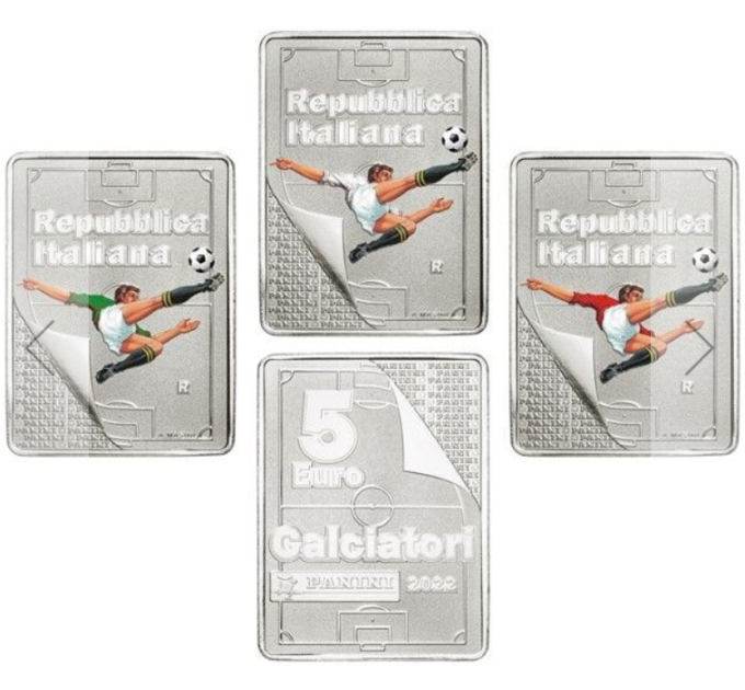 Italy 5 euro Silver BU 2022 - Italian Excellences - Panini - Triptychon