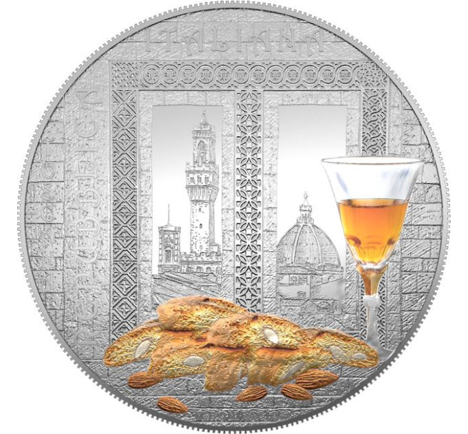 ITALY 5 EURO BU 2024 - Italian Food and Wine Culture - Vinsanto and Cantucci – Tuscany