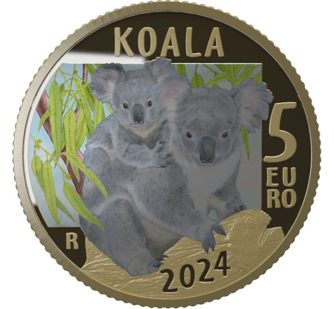 Italy 5 euro PROOF 2024 - Endangered Animals - Koala