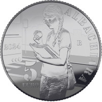 Italy 5 euro Silver PROOF 2024 - Italian Songs - Albachiara