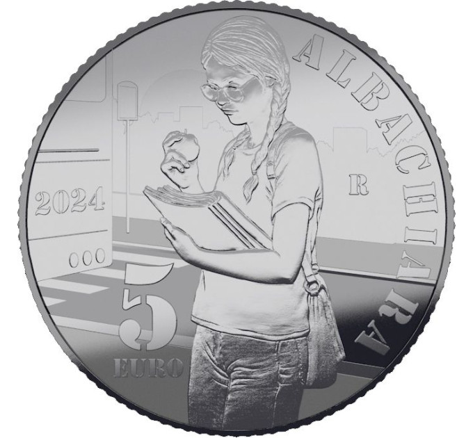 Italy 5 euro Silver PROOF 2024 - Italian Songs - Albachiara