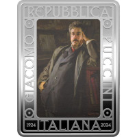 Italy 5 euro Silver PROOF 2024 - 100 years since the death of Giacomo Puccini