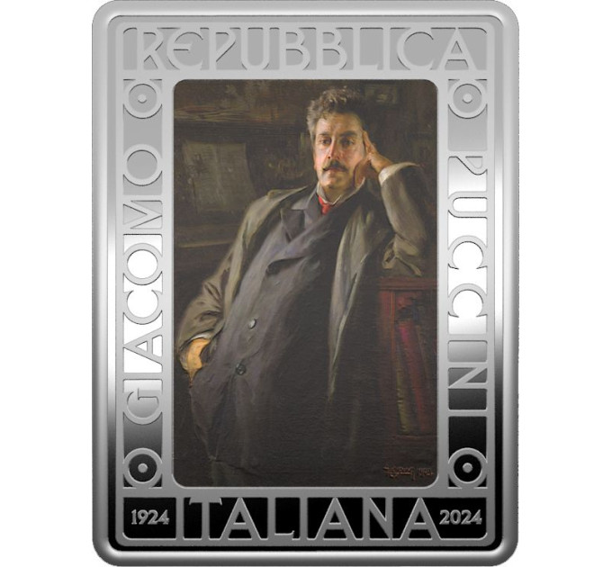 Italy 5 euro Silver PROOF 2024 - 100 years since the death of Giacomo Puccini