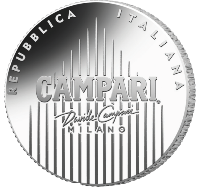 Italy 4 euro Silver BU 2025 - Campari silver