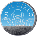 Italy 5 euro BU 2025 - Italian Songs – The Sky by Renato Zero