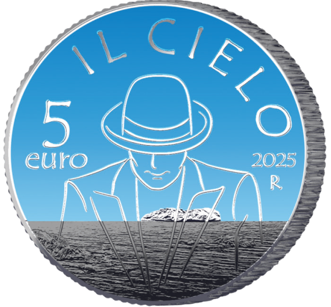 Italy 5 euro BU 2025 - Italian Songs – The Sky by Renato Zero