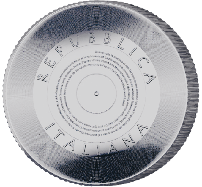 Italy 5 euro BU 2025 - Italian Songs – The Sky by Renato Zero