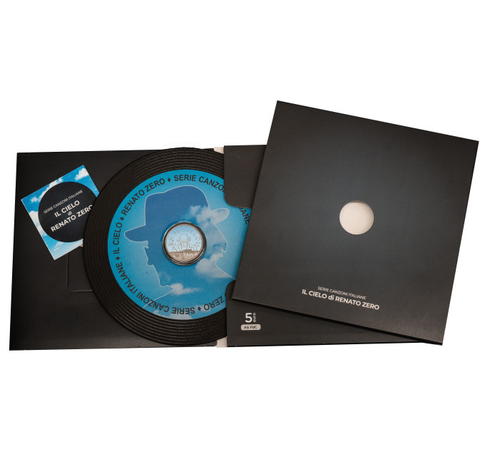 Italy 5 euro BU 2025 - Italian Songs – The Sky by Renato Zero