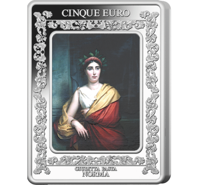 Italy 5 euro Silver PROOF 2025 - Italian Opera - La Scala Theatre - Bellini's Norma