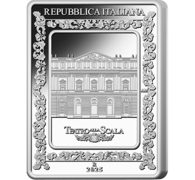 Italy 5 euro Silver PROOF 2025 - Italian Opera - La Scala Theatre - Bellini's Norma