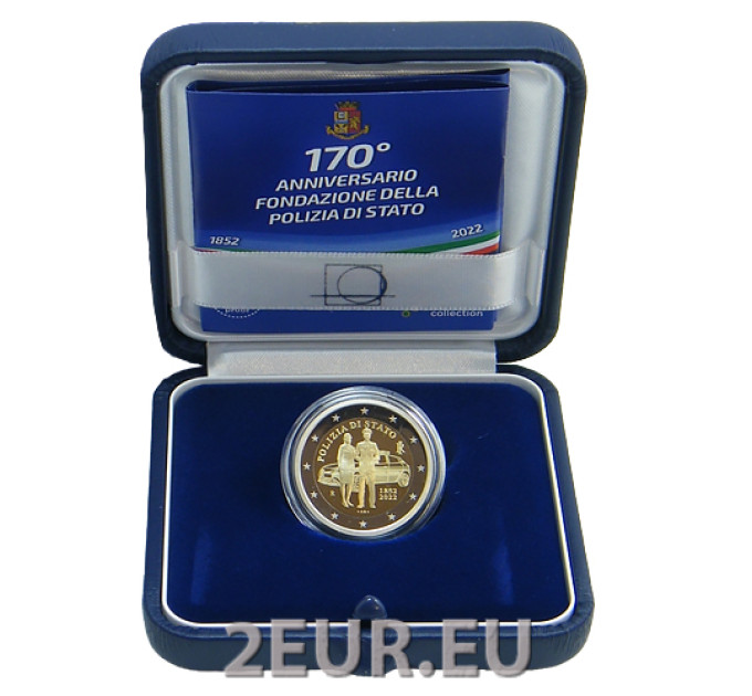 Italy 2 euro proof 2022 - 170th Anniversary of the foundation of the Italian National Police