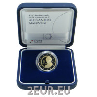 Itaalia 2 euro proof 2023 – Alessandro Manzoni surma 150. aastapäev
