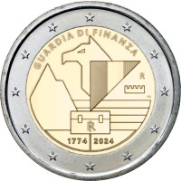 Itaalia 2 euro UNC 2024 – 250 aastat finantsvalvet