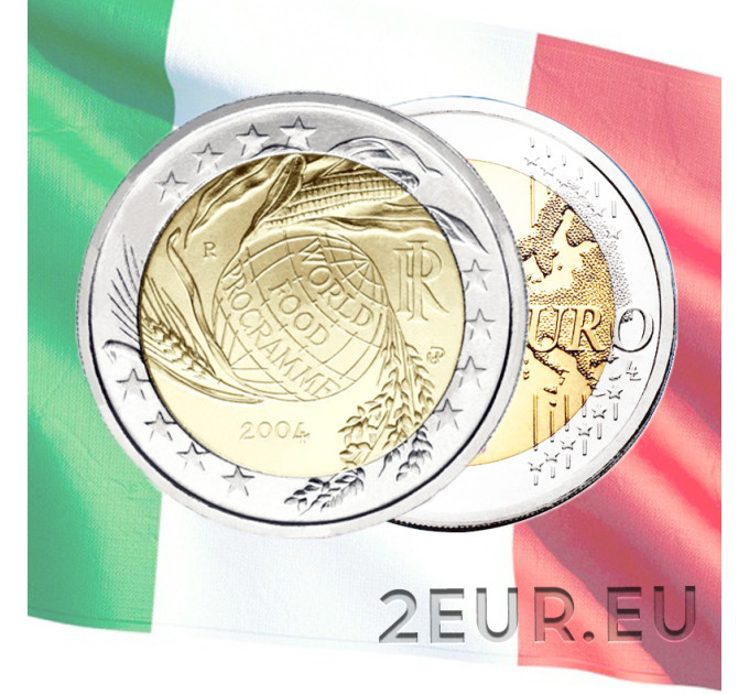 Italy 2 euro UNC 2004 - World Food Programme