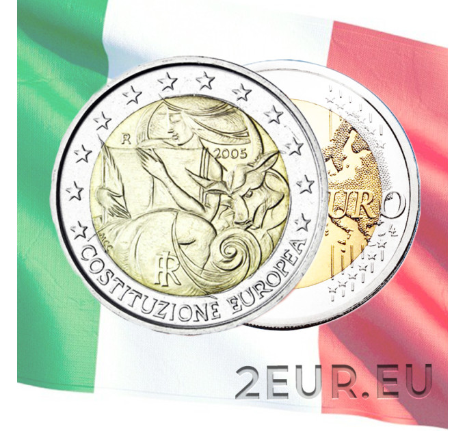 Italy 2 euro UNC 2005 - 1st Anniversary European Constitution