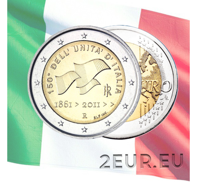 Italy 2 euro UNC 2011 - 150 Years Unification of Italy