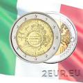 Italy 2 euro UNC 2012 - 10 Years of Euro Cash