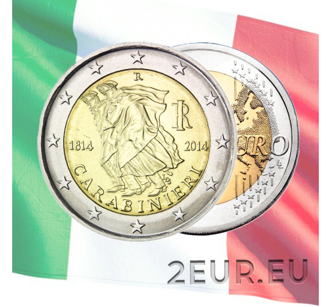Italy 2 euro UNC 2014 - 200th Anniversary of the Carabinieri