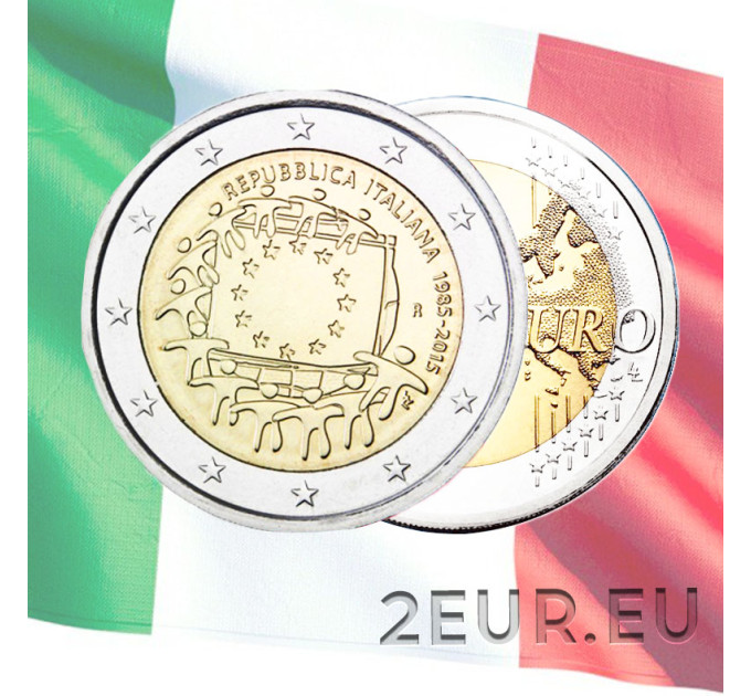 Italy 2 euro UNC 2015 - 30th Anniversary of the EU Flag