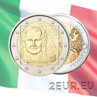 Itaalia 2 euro UNC 2020 – Maria Montessori 150. sünniaastapäev