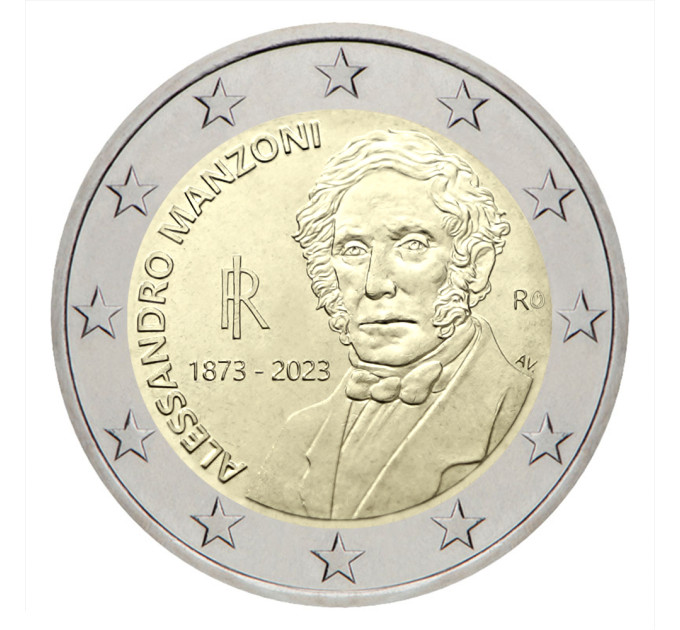Italy 2 euro UNC 2023 - 150th Anniversary of the Death of Alessandro Manzoni