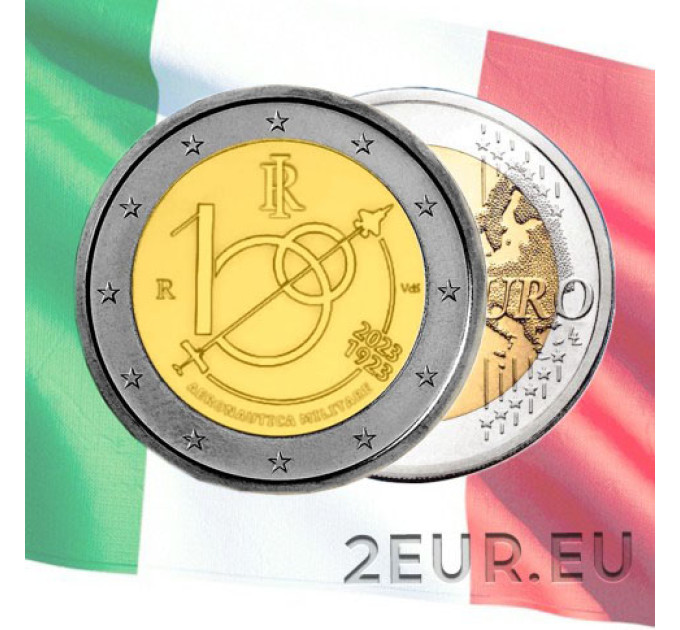 Italy 2 euro UNC 2023 - 100 Years of the Italian Air Force
