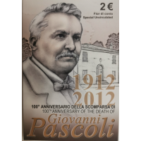 Itaalia 2 euro BU 2012 – 100 AASTAT GIOVANNI PASCOLI SURMAST