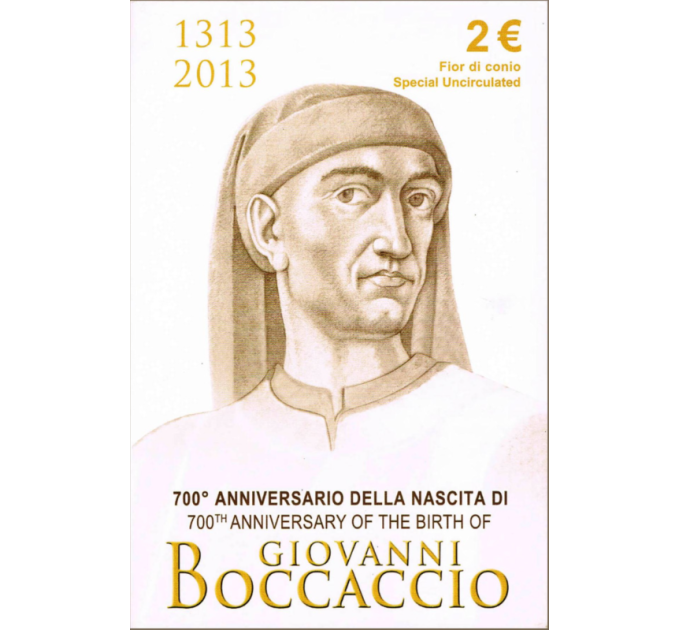 Italy 2 euro BU 2013 - 700TH BIRTHDAY OF GIOVANNI BOCCACCIO