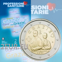 Itaalia 2 euro BU 2021 – Grazie – Aitäh – tervishoiutöötajad