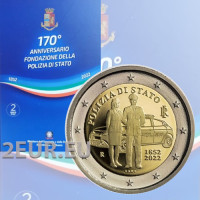 Itaalia 2 euro BU 2022 – Riigipolitsei asutamise 170. aastapäev