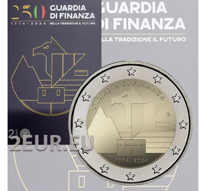 Italy 2 euro BU 2024 - 250 years of financial guard