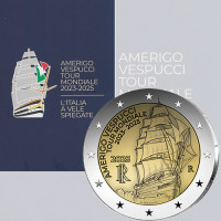 Itaalia 2 euro BU 2025 – Amerigo Vespucci laeva reis