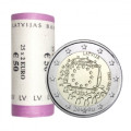 Latvia 2 euro UNC roll 2015 - 30 years of the EU Flag