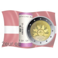 Läti 2 eurot UNC rulli 2019 – Tõusev päike