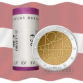 Latvia 2 euro UNC roll 2021 - Latvia de iure 100