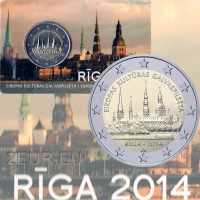 Läti 2 eurot BU 2014 - Riia - Euroopa kultuuripealinn 