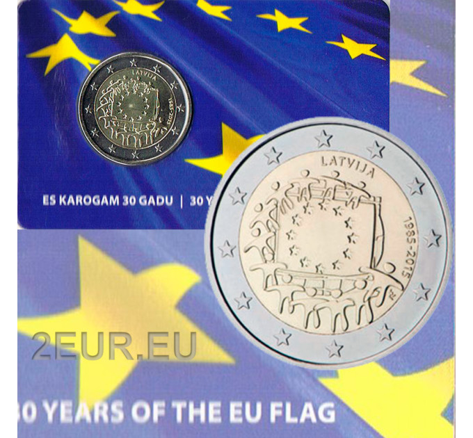 Latvia 2 euro BU 2015 - 30 YEARS OF THE EU FLAG
