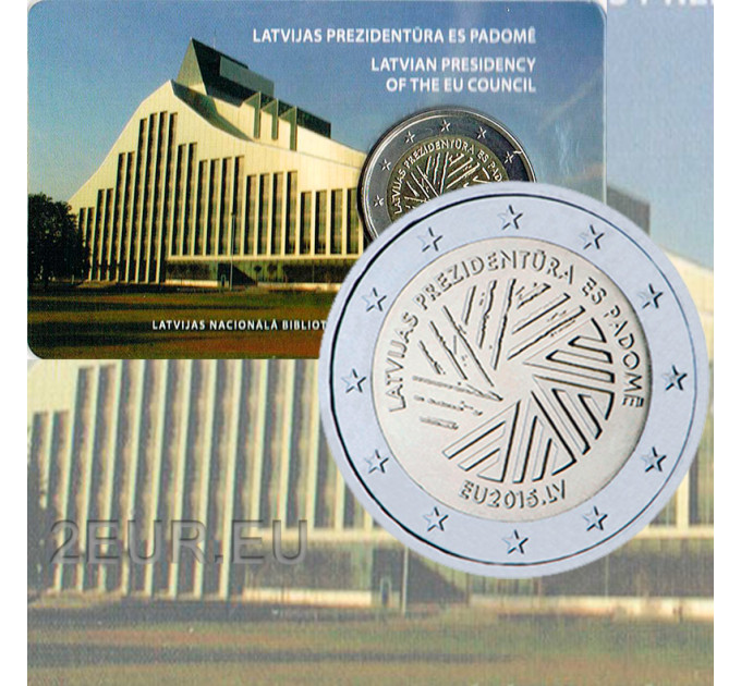 Latvia 2 euro BU 2015 - Latvian Presidency of the Council of the EU