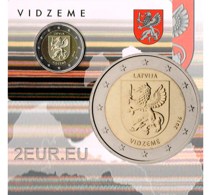 Latvia 2 euro BU 2016 - Vidzeme