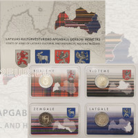 Latvia 2 euro BU 2016 - 2018 - Regions of Latvia 2016 - 2018 