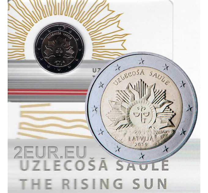 Latvia 2 euro BU 2019 - The Rising Sun